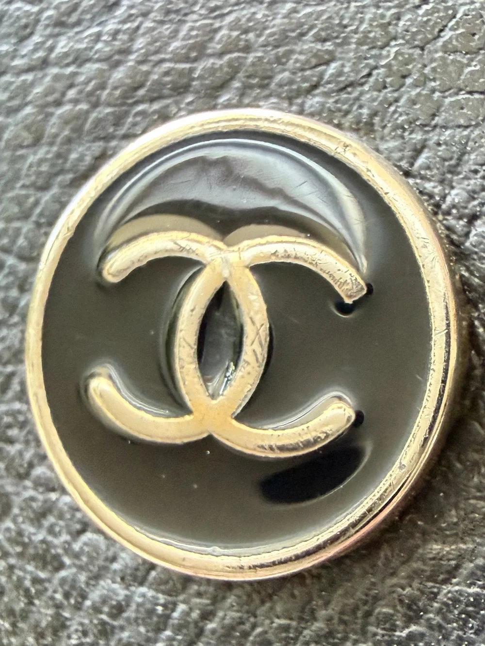 Chanel Key Holder with Gold CC Logo Snap Closure - Black 9 Series